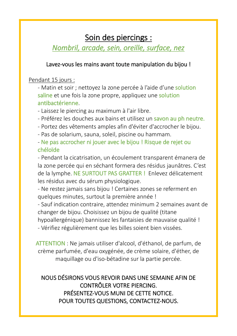 Fiche soins — Lobe